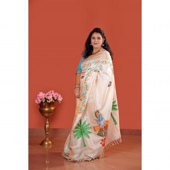 NichePlus Signature Hand-Painted Sarees