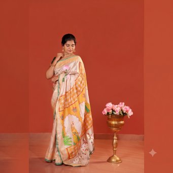 NichePlus Signature Hand-Painted Sarees