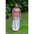 Kerala Kuthampally Cotton Multifaceted Light Kerala Art Notch Collar Half Sleeve Shirt