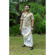 Kerala Striped Kasavu Cotton Half Sleeve Shirt