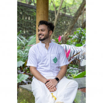 Pookalam/Floral Embroidered Shirts 