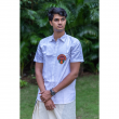 Soft Cotton Linen Blend Theyyam Half Sleeve Shirt