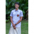 Soft Cotton Linen Blend Theyyam Half Sleeve Shirt