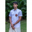 Soft Cotton Linen Blend Theyyam Half Sleeve Shirt