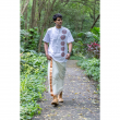 Soft Cotton Linen Blend Multiple Face Theyyam Half Sleeve Short Kurta