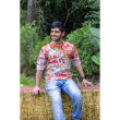 Kerala Kuthampally Cotton Multifaceted Light Kerala Art Loop Sleeve Short Kurta