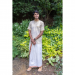 Kerala Striped Kasavu Cotton Half Sleeve Short Kurta