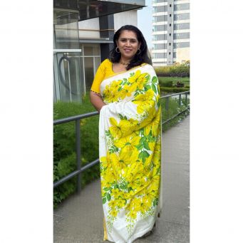 HandPainted Saree