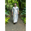 Super Soft Giza Cotton Kerala Kalaripayattu Full Sleeve With Zari Off White Shirt