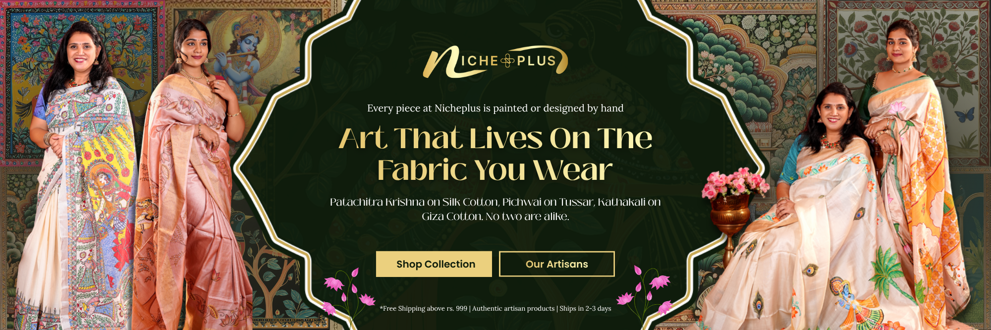 Hand-Painted Sarees